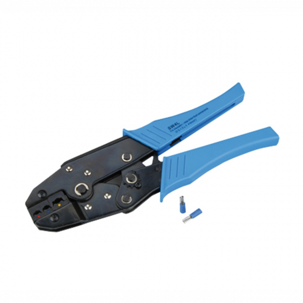 UNITEC Crimpzange Kabelschuh Werkzeug Crimpen Aderhülsenzange Presszange blau