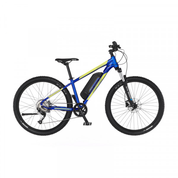 FISCHER E-Mountainbike MONTIS 2.1 Junior, E-Bike MTB, blau glanz, 27,5 Zoll, RH 38 cm, 422 Wh