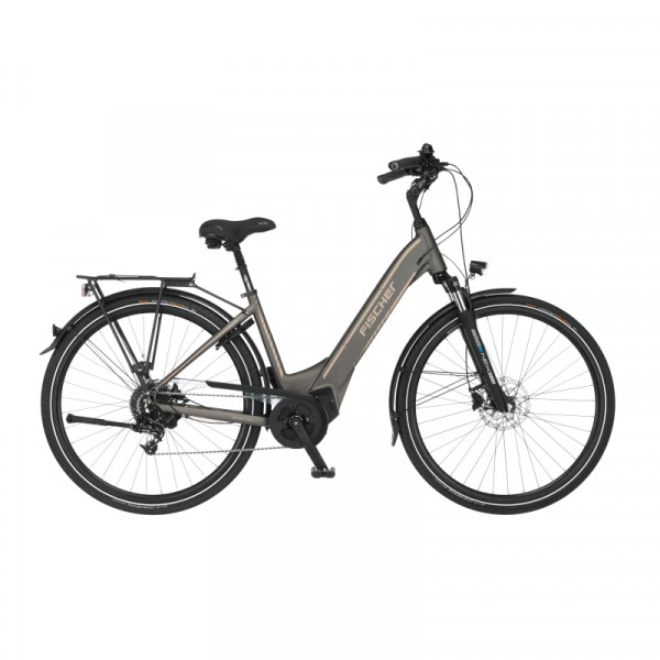 FISCHER City E-Bike CITA 6.0i - platingrau matt, 28 Zoll, RH 44 cm , 504 Wh