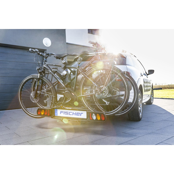 Kupplungs Fahrradträger FISCHER ProlineEvo Heckträger für 2 Fahrräder E-Bikes