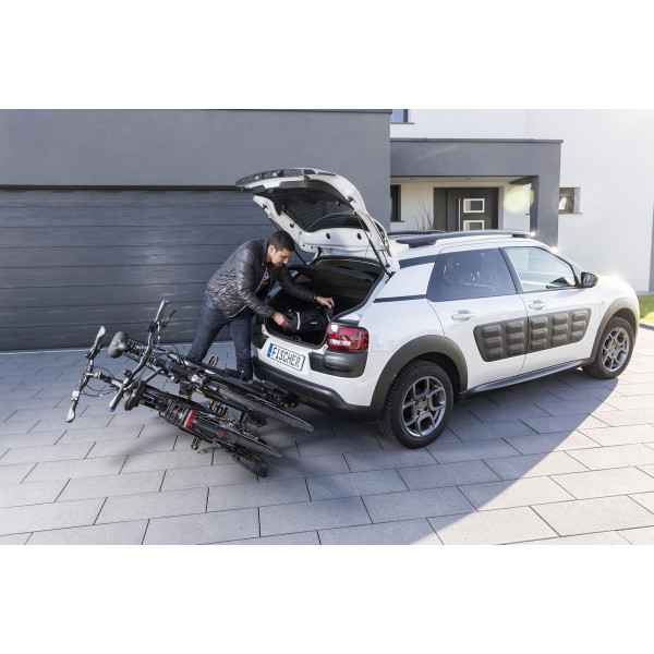 Kupplungs Fahrradträger FISCHER ProlineEvo Heckträger für 2 Fahrräder E-Bikes