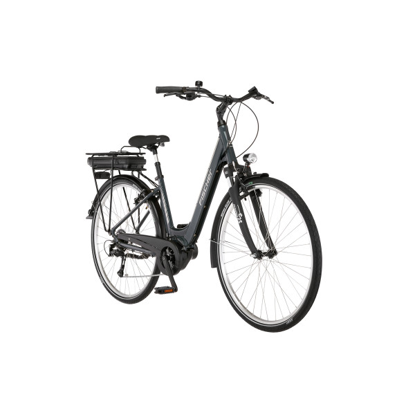 FISCHER City E-Bike Cita 1.5 grau RH 44 cm 28 Zoll 522 Wh Mittelmotor Cityrad