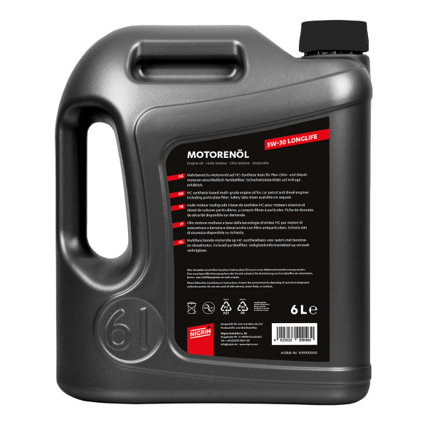 Motoröl 5W-30 NIGRIN Motorenöl LongLife III 6l