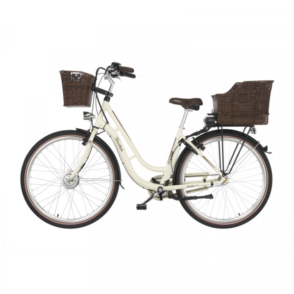 FISCHER City E-Bike CITA ER 1804 - elfenbein glänzend, 28 Zoll, RH 48 cm, 317 Wh (Generalüberholt)